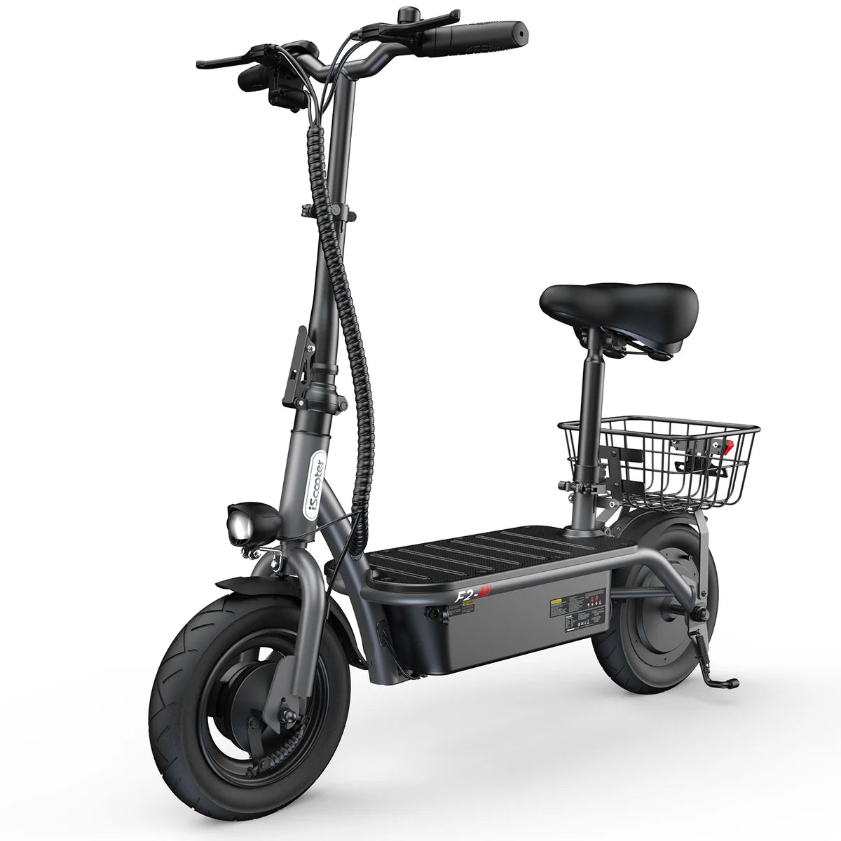iScooter F2 Electric Scooter with Seat 10" Pneumatic Tire