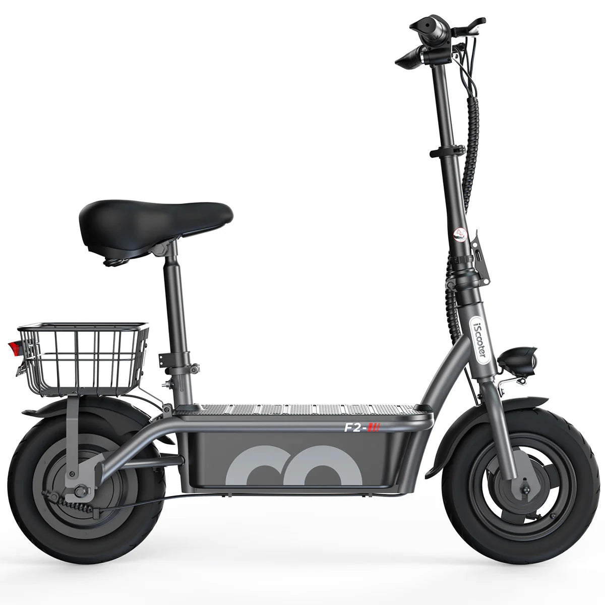 iScooter F2 Electric Scooter with Seat 10" Pneumatic Tire