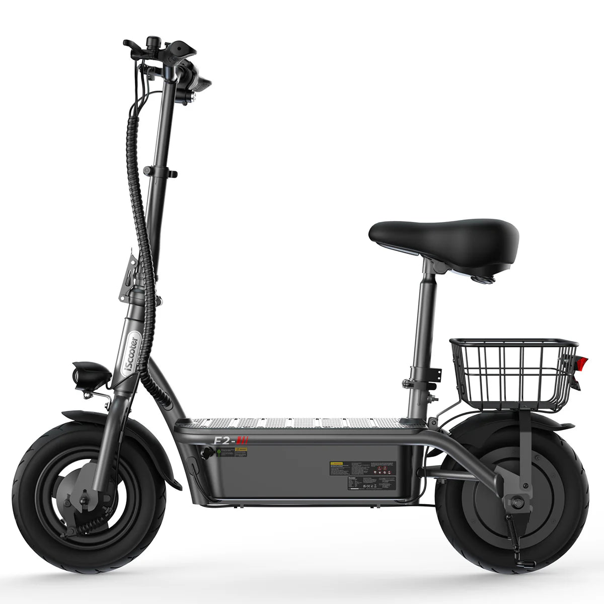 iScooter F2 Electric Scooter with Seat 10" Pneumatic Tire
