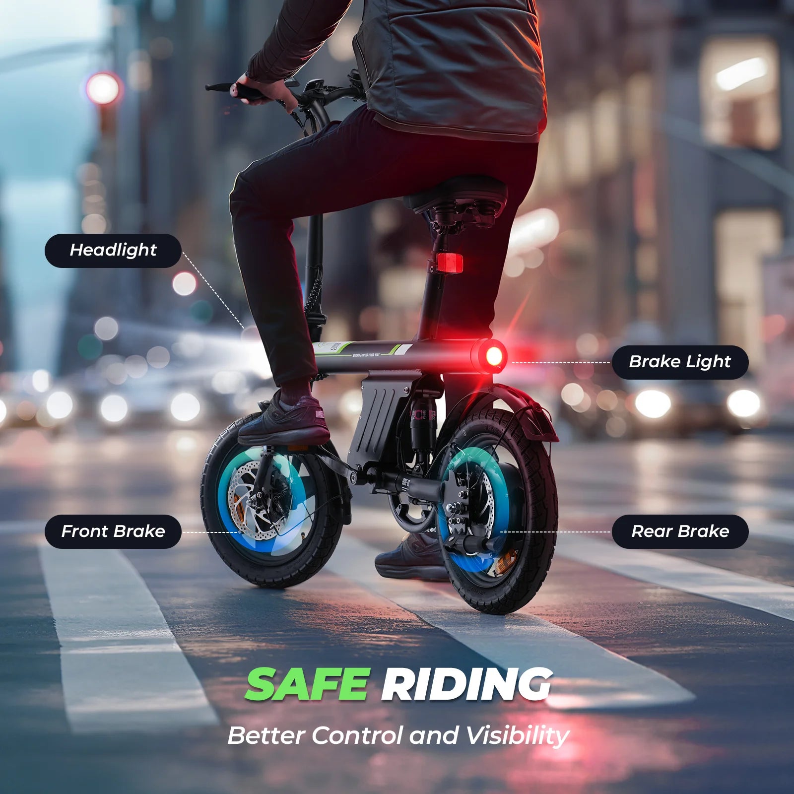 iScooter U1 Foldable Electric Bike 500W
