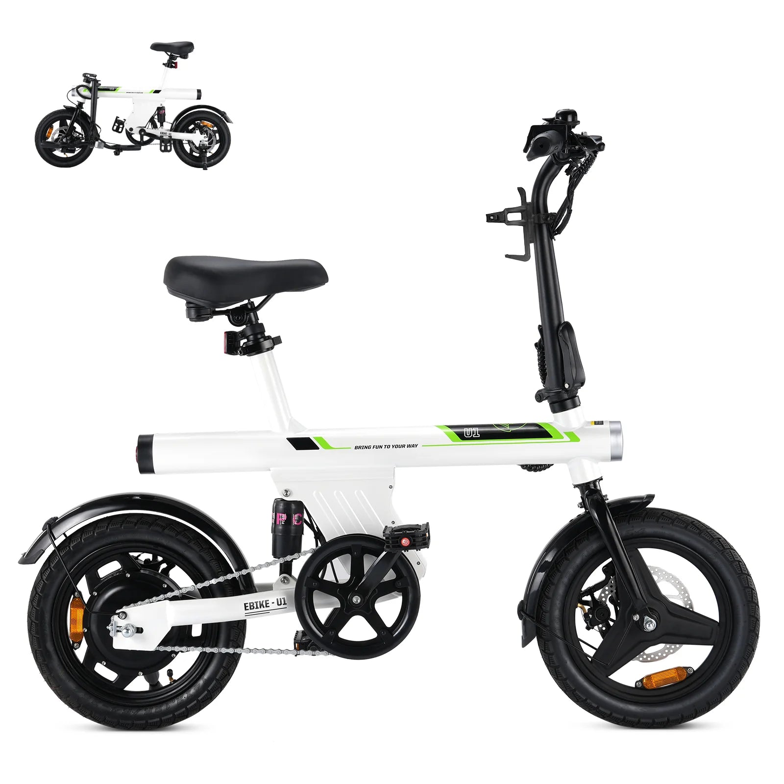 iScooter U1 Foldable Electric Bike 500W