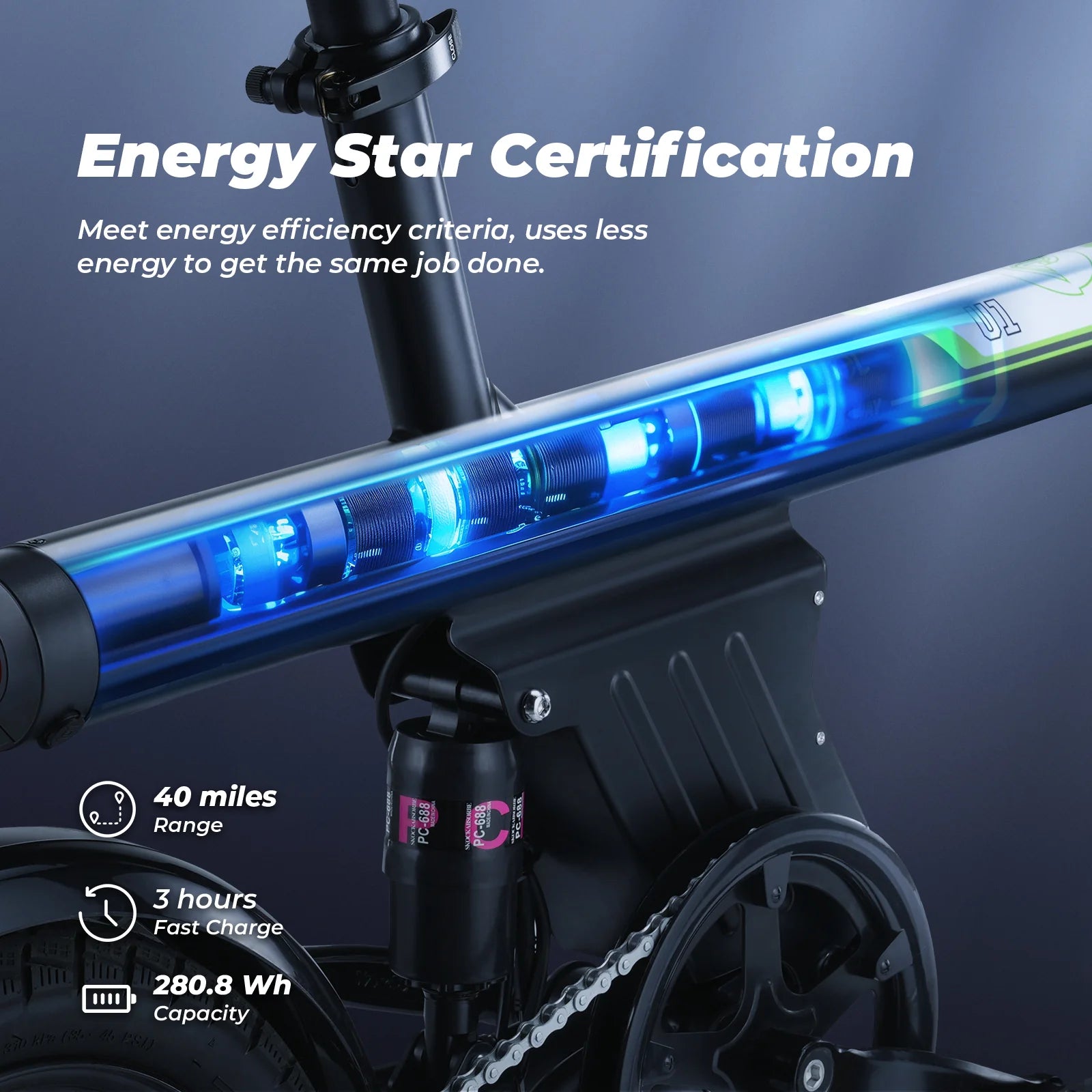 iScooter U1 Foldable Electric Bike 500W
