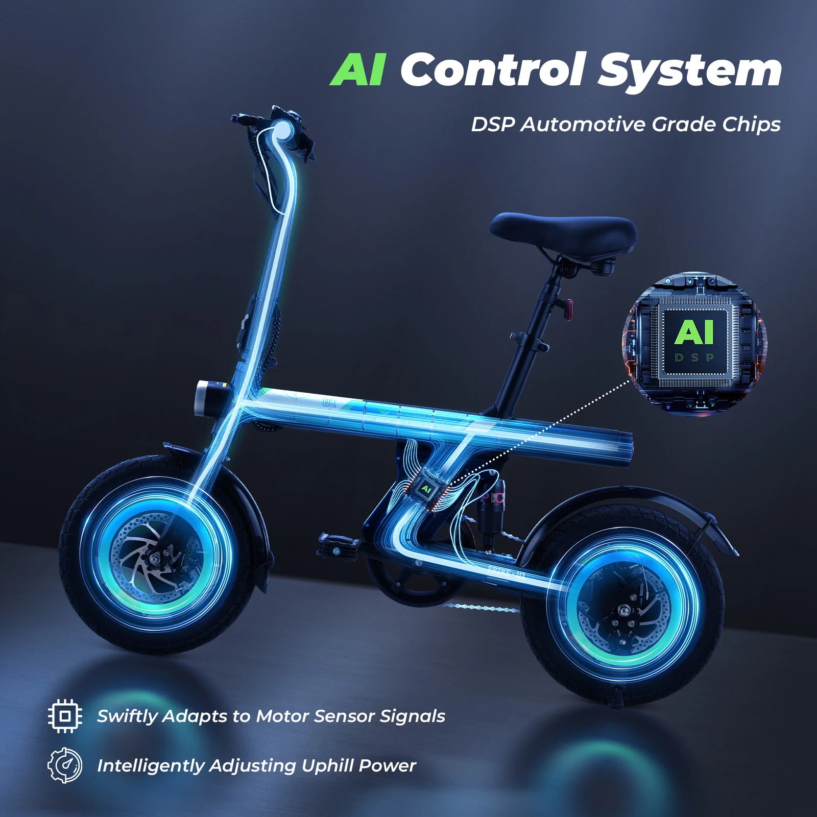 iScooter U1 Foldable Electric Bike 500W