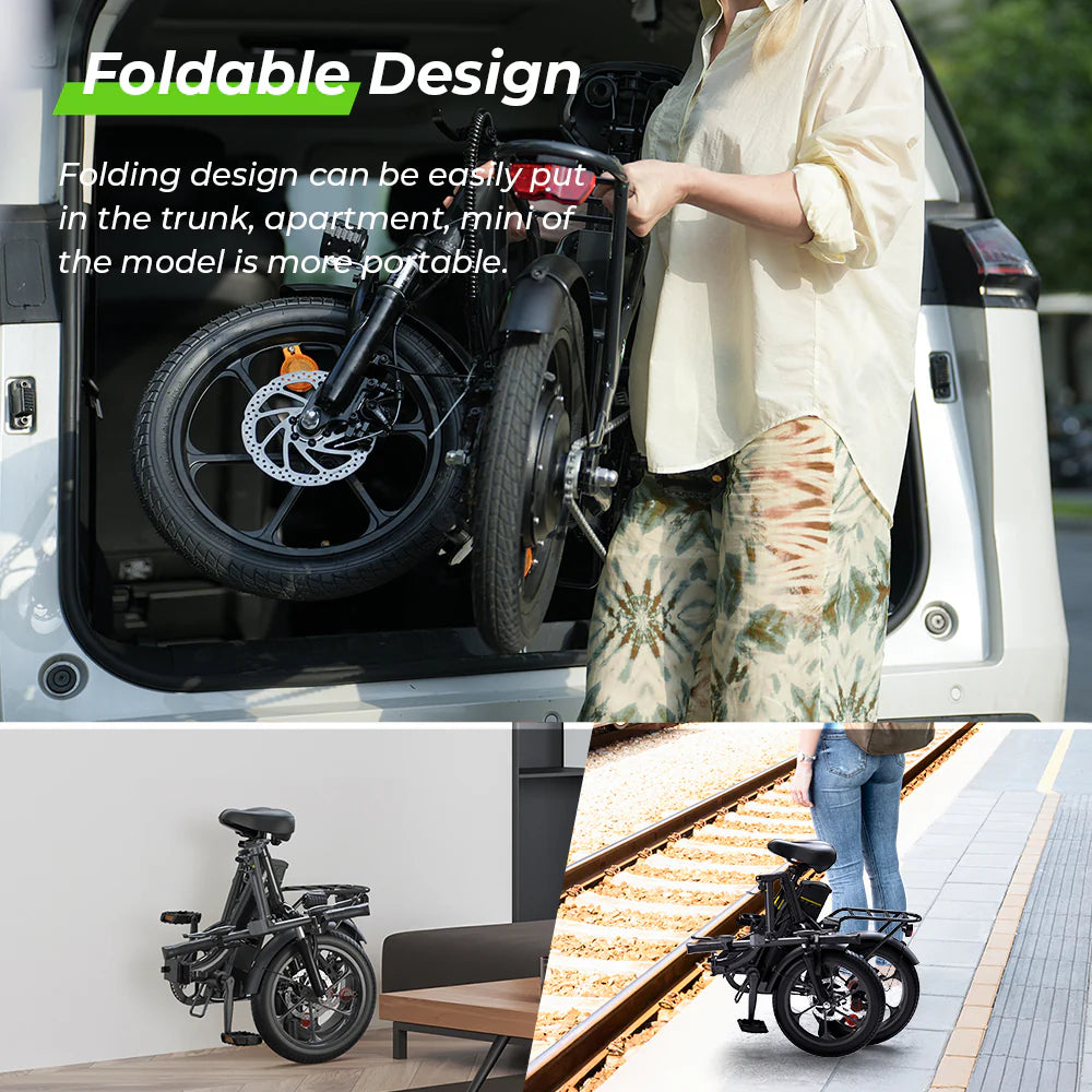 iScooter U4 Low Step Through Foldable Electric Bike