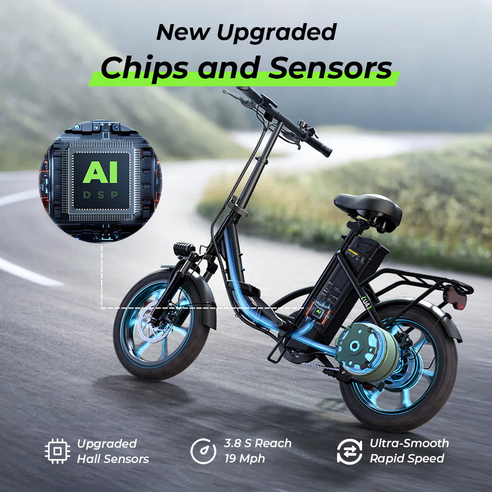 iScooter U4 Low Step Through Foldable Electric Bike