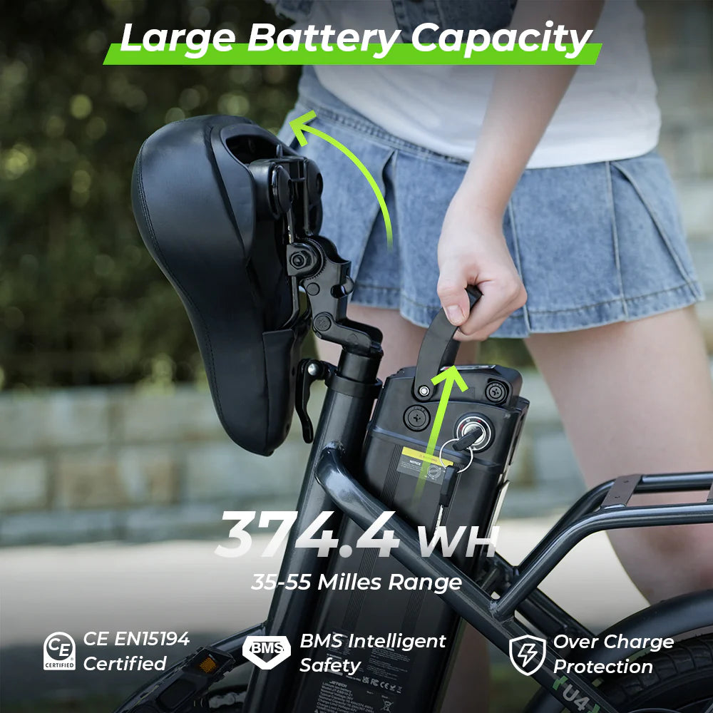 iScooter U4 Low Step Through Foldable Electric Bike