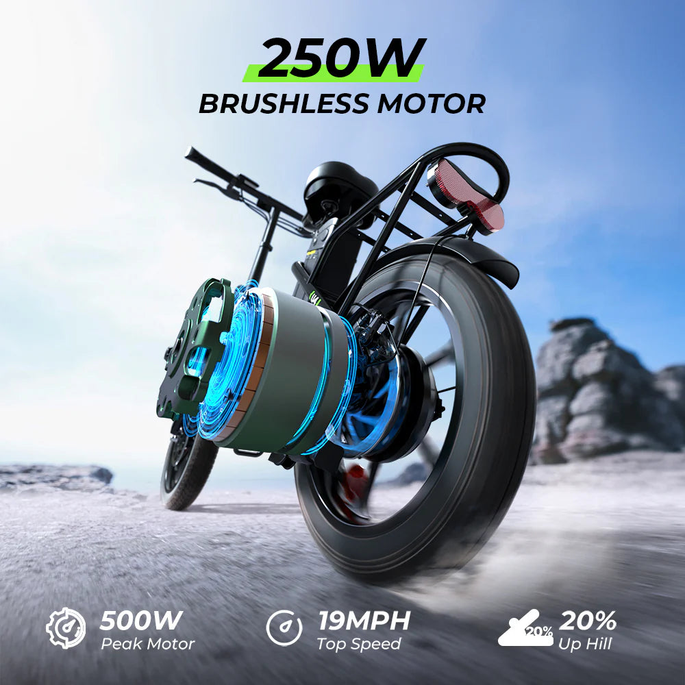 iScooter U4 Low Step Through Foldable Electric Bike