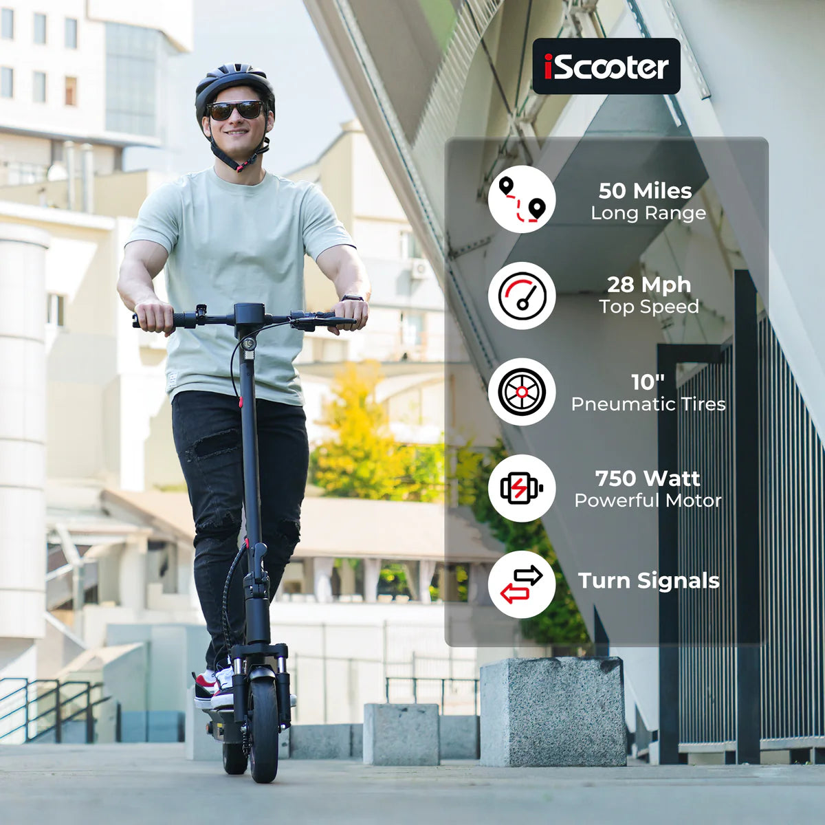 iScooter i10 Max City Commuter Electric Scooter