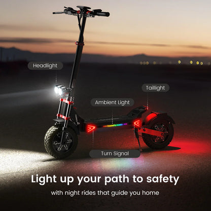 iScooter iX8 Off-Road Tires Electric Scooter for Adults 2400W Dual Motor Up to 38MPH