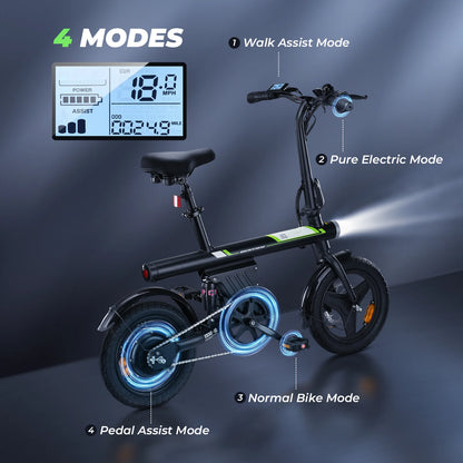 iScooter U1 Foldable Electric Bike 500W
