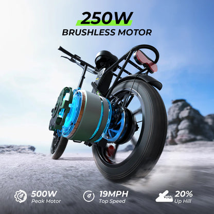 iScooter U4 Low Step Through Foldable Electric Bike