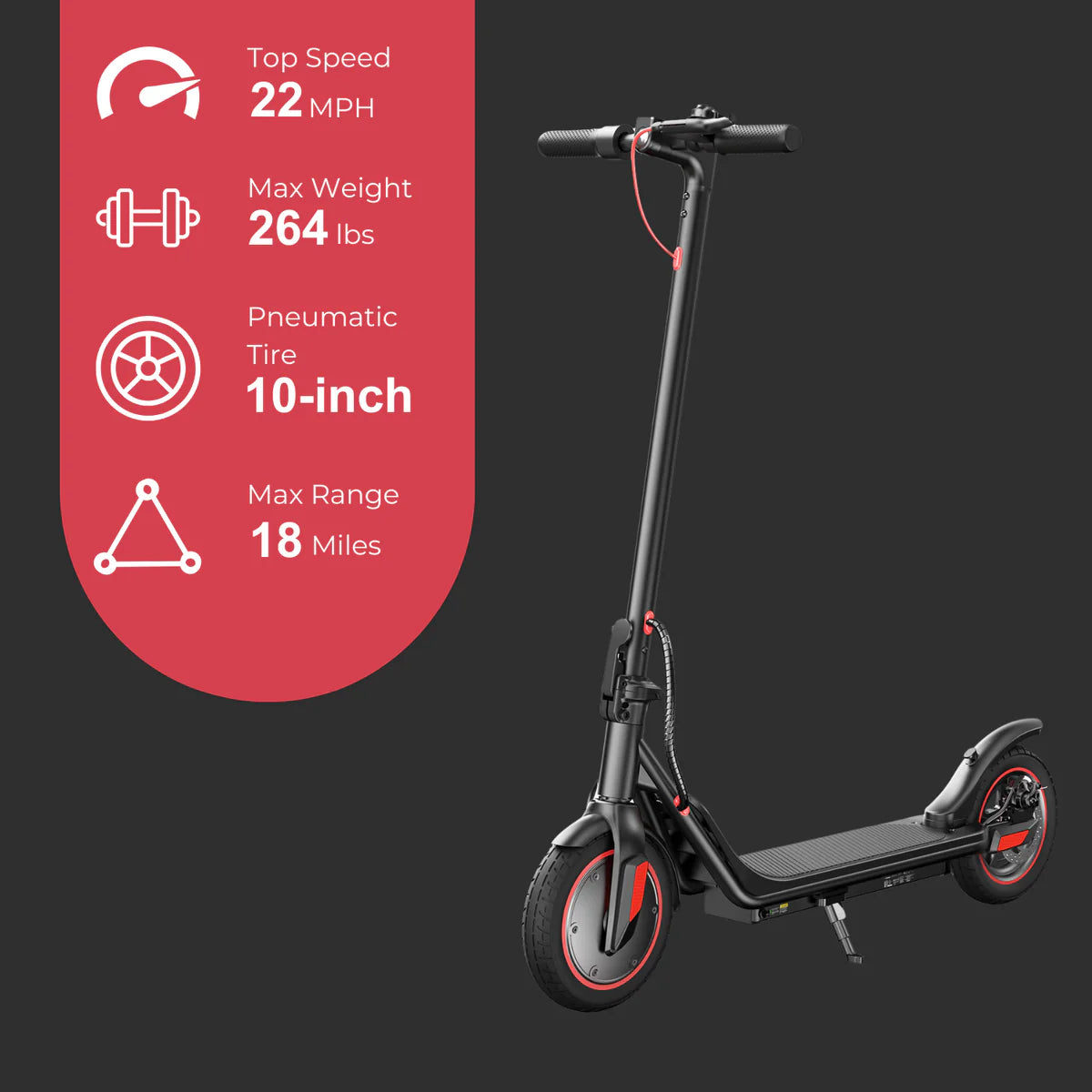 iScooter i9M Foldable Commuting Electric Scooter 500W